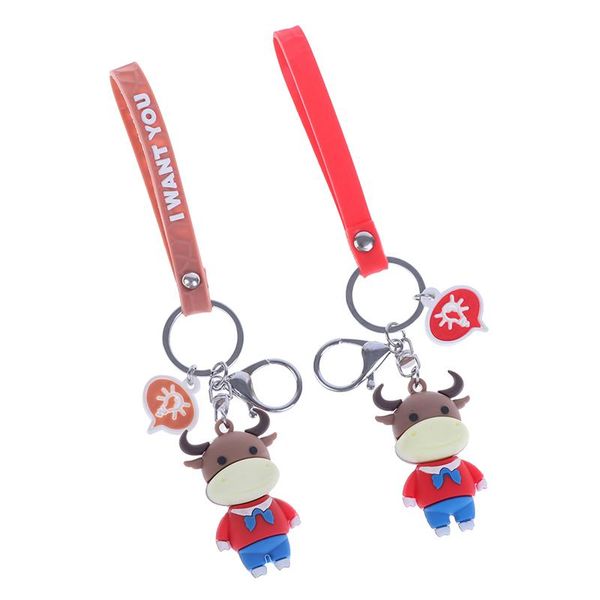 1pcs lovely cartoon dairy key chain cute cow doll keychain girl bag pendant accessories keyring, Silver
1pcs lovely cartoon dairy key chain cute cow doll keychain girl bag pendant accessories keyring, Silver