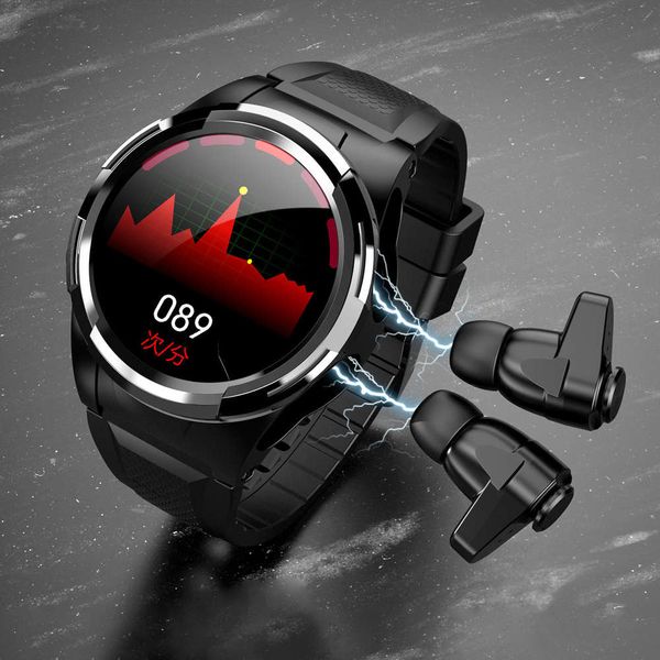 new s02 bracelet round screen smart watch bluetooth tws headset two in one exercise meter heart rate and body temperature monitoring
new s02 bracelet round screen smart watch bluetooth tws headset two in one exercise meter heart rate and body temperature monitoring