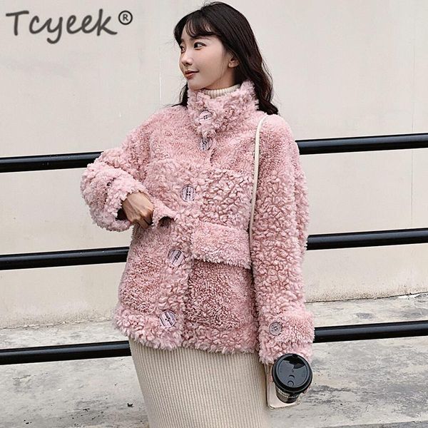 tcyeek 100% sheep shearling real шуба зимняя куртка женщины шерсть пальто и куртки женские одежды 2020 корейский длинные куртки w2135, Black
tcyeek 100% sheep shearling real шуба зимняя куртка женщины шерсть пальто и куртки женские одежды 2020 корейский длинные куртки w2135, Black