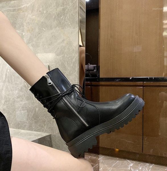 ladies 2020 shoes women boots women's roman riding cowboy half platform boots zipper mid-calf autumn1, Black
ladies 2020 shoes women boots women's roman riding cowboy half platform boots zipper mid-calf autumn1, Black