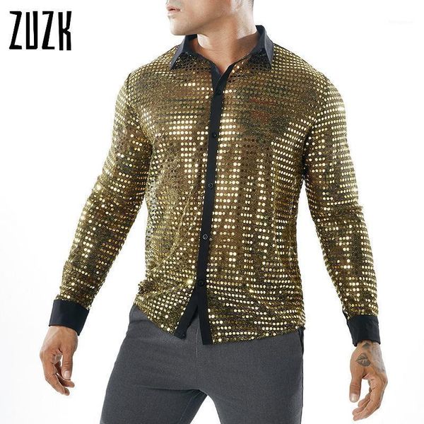 shiny sequin transparent shirt men see through chemise homme nightclub stage prom dance shirt male camisa social1, White;black
shiny sequin transparent shirt men see through chemise homme nightclub stage prom dance shirt male camisa social1, White;black