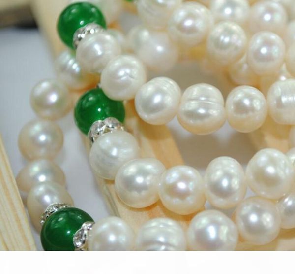 8-9mm pure natural fresh water oyster pearls emerald bracelet wedding jewelry charm pearl elastic bracelet, Black
8-9mm pure natural fresh water oyster pearls emerald bracelet wedding jewelry charm pearl elastic bracelet, Black