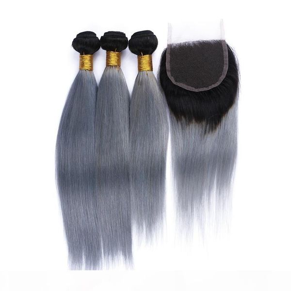 9a peruvian virgin ombre straight human hair with closure 4pcs lot black and silver grey two tone 3bundles with 4x4 lace closure
9a peruvian virgin ombre straight human hair with closure 4pcs lot black and silver grey two tone 3bundles with 4x4 lace closure