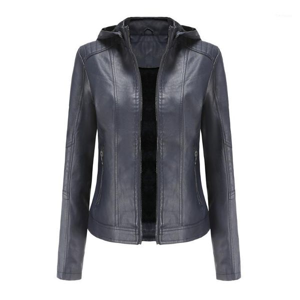 autumn and winter women's fashion polyester detachable hooded leather jacket plus fleece warm jacket1, Black
autumn and winter women's fashion polyester detachable hooded leather jacket plus fleece warm jacket1, Black