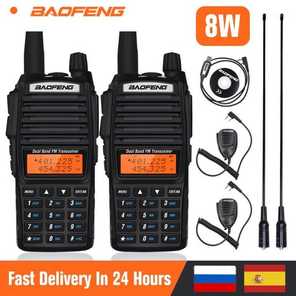 2pcs baofeng uv-82 walkie talkie 8w powerful portable dual band radio uv 82 vhf uhf two way ham radio uv82 10km fm transceiver1
2pcs baofeng uv-82 walkie talkie 8w powerful portable dual band radio uv 82 vhf uhf two way ham radio uv82 10km fm transceiver1