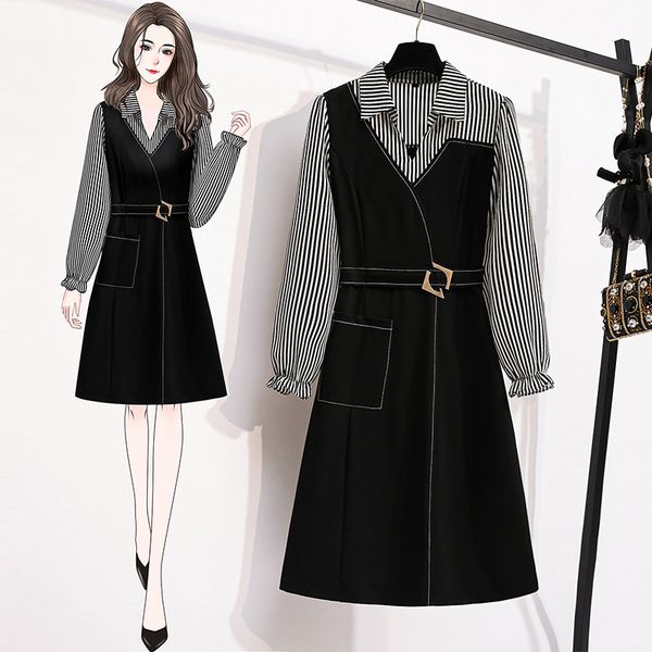 womens shirt designer dressed in stripe plus size fat 100kg woman wear thin casual dress wzp8, Black;gray
womens shirt designer dressed in stripe plus size fat 100kg woman wear thin casual dress wzp8, Black;gray