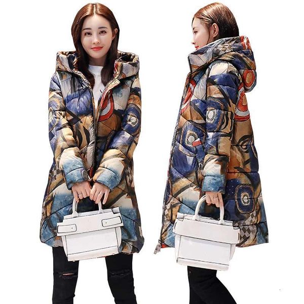 printed thicker winter down cotton jacket women ukraine hooded female plus size parka long coat new fashion padded coats wz402, Black
printed thicker winter down cotton jacket women ukraine hooded female plus size parka long coat new fashion padded coats wz402, Black