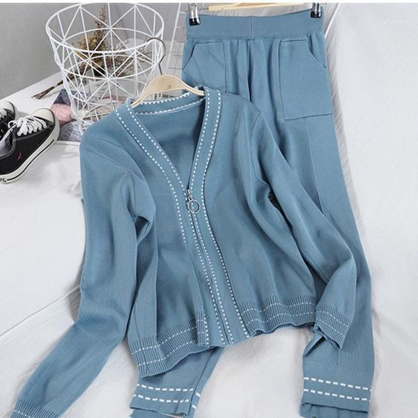 women's tracksuits women casual tracksuit knitted coat and long pants suit 2021 autumn v-collar zipper up cardigans +trousers 2pcs set, Gray
women's tracksuits women casual tracksuit knitted coat and long pants suit 2021 autumn v-collar zipper up cardigans +trousers 2pcs set, Gray