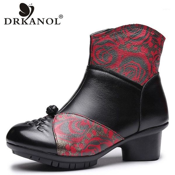 boots drkanol 2021 retro genuine leather women thick heel ankle bottine femme ethnic style printing winter cotton shoes1, Black
boots drkanol 2021 retro genuine leather women thick heel ankle bottine femme ethnic style printing winter cotton shoes1, Black