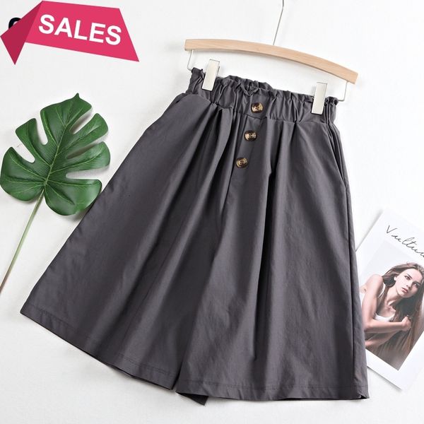 2021 new big pocket women wide leg button elastic high waist loose pants skirts knee length fashion casual female capri pant pntw, Black;white
2021 new big pocket women wide leg button elastic high waist loose pants skirts knee length fashion casual female capri pant pntw, Black;white