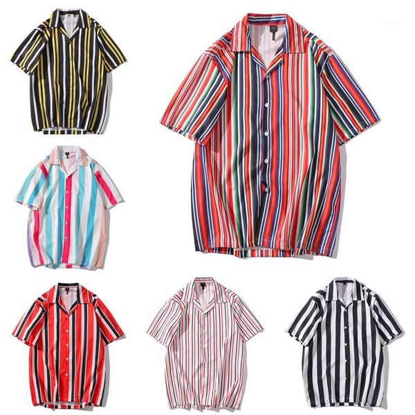 men's t-shirts man woman hawaiian beach shirt hip hop leisure stripe personality printing short sleeves1, White;black
men's t-shirts man woman hawaiian beach shirt hip hop leisure stripe personality printing short sleeves1, White;black