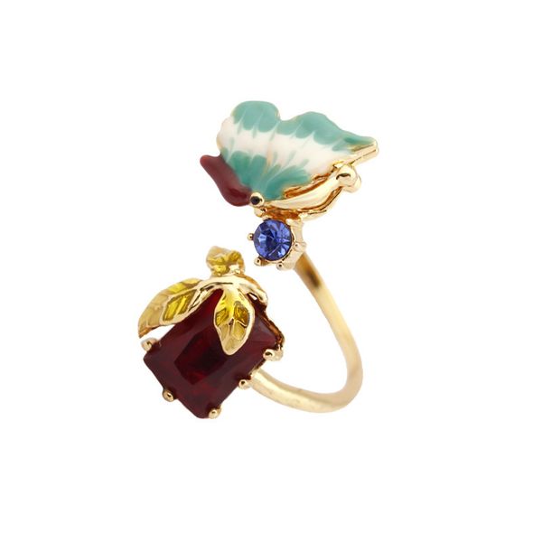 fashionable personality temperament new listing hand-painted enamel glaze color butterfly opening adjustable ring bracelet, Silver
fashionable personality temperament new listing hand-painted enamel glaze color butterfly opening adjustable ring bracelet, Silver