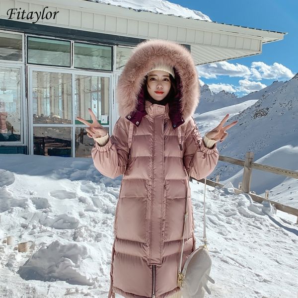 winter real fur hooded long jacket women white duck down coat thick parkas artificial fur windbreak warm snow outwear y201026, Black
winter real fur hooded long jacket women white duck down coat thick parkas artificial fur windbreak warm snow outwear y201026, Black