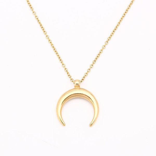 pendant necklaces stainless steel half moon necklace ox horn silver color/gold color crescent choker collier lune corne demi
pendant necklaces stainless steel half moon necklace ox horn silver color/gold color crescent choker collier lune corne demi