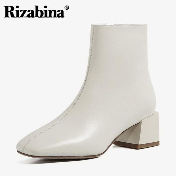 rizabina women ankle boot real leather zipper high heel winter shoes woman square toe office lady short boot footwear size 34-39, Black
rizabina women ankle boot real leather zipper high heel winter shoes woman square toe office lady short boot footwear size 34-39, Black