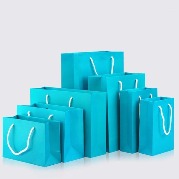 gift wrap 10pcs / blue paper bag holiday clothing packaging shopping belt support printing 1 color simple logo1
gift wrap 10pcs / blue paper bag holiday clothing packaging shopping belt support printing 1 color simple logo1