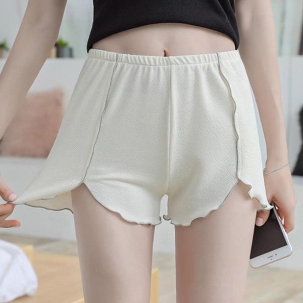 short leggings women fashion summer solid slim ruffle pant stretchy fitness underwear breathable short legging safety pants, Black
short leggings women fashion summer solid slim ruffle pant stretchy fitness underwear breathable short legging safety pants, Black