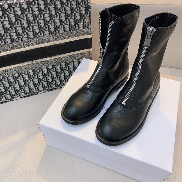4 colors designer women boots front zipper martin boots fashion women boots leather ankle boot winter women shoes, Black
4 colors designer women boots front zipper martin boots fashion women boots leather ankle boot winter women shoes, Black