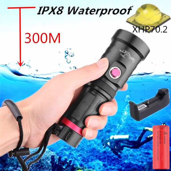 ipx8 waterproof xhp70 professional powerful super bright led scuba diving diver light underwater torch lamp lanterna
ipx8 waterproof xhp70 professional powerful super bright led scuba diving diver light underwater torch lamp lanterna