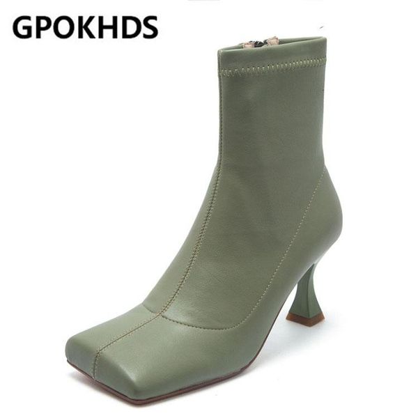 gpokhds 2021 women soft ankle boots cow leather zippers boots winter short plush square toe high heels women, Black
gpokhds 2021 women soft ankle boots cow leather zippers boots winter short plush square toe high heels women, Black