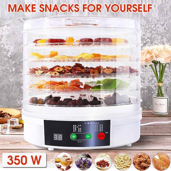 new electric dehydrator for fruits and vegetables 350w temperature adjustment 5 trays snacks air dryer 110/220v
new electric dehydrator for fruits and vegetables 350w temperature adjustment 5 trays snacks air dryer 110/220v