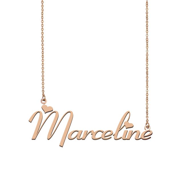 marceline name necklace pendant custom personalized for women girls children friends mothers gifts 18k gold plated stainless steel, Silver
marceline name necklace pendant custom personalized for women girls children friends mothers gifts 18k gold plated stainless steel, Silver