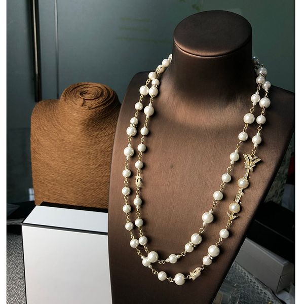 women's designer necklace classic letter logo coco pearl sweater chain valentine's gift with box lh-c9, Golden;silver
women's designer necklace classic letter logo coco pearl sweater chain valentine's gift with box lh-c9, Golden;silver