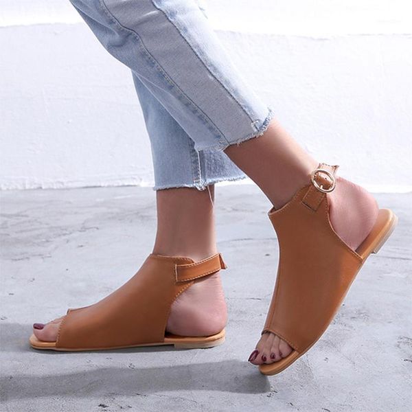 woman peep toe sandals ladies buckle strap casual female beach shoes women's solid footwear women fashion flats plus size 431, Black
woman peep toe sandals ladies buckle strap casual female beach shoes women's solid footwear women fashion flats plus size 431, Black