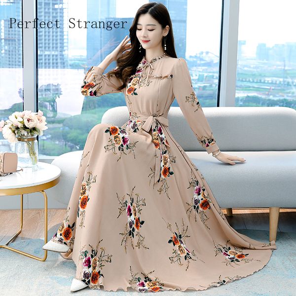 2020 autumn new arrival elegant stand collar long sleeve printed women chiffon long dress y0118, Black;gray
2020 autumn new arrival elegant stand collar long sleeve printed women chiffon long dress y0118, Black;gray