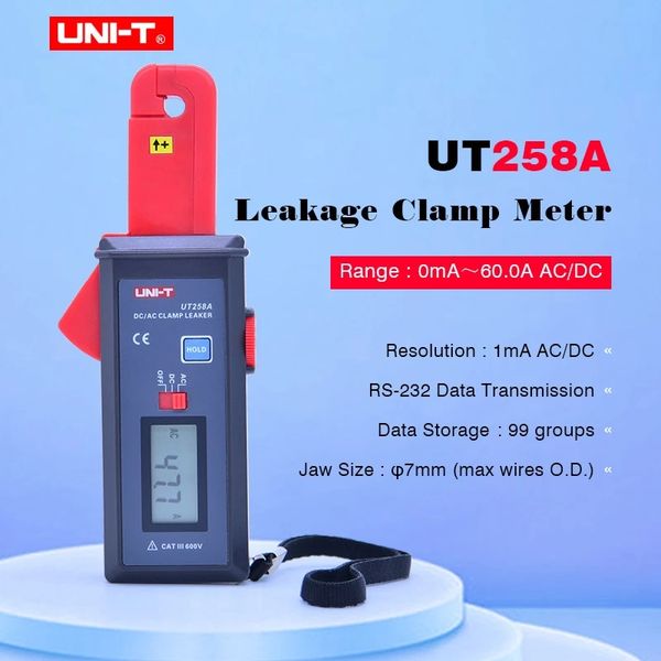 uni-t ut258a ac/dc leakage current clamp meter digital ammeter 10000 count 0ma~60a ac/dc leakage current with zero mode rs-232
uni-t ut258a ac/dc leakage current clamp meter digital ammeter 10000 count 0ma~60a ac/dc leakage current with zero mode rs-232