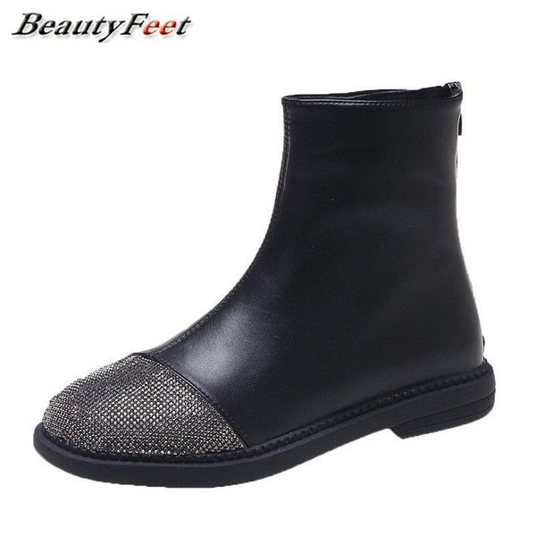 boots ankle for women shoes woman autumn winter solid black leather crystal zip square heels thick bottom platform
boots ankle for women shoes woman autumn winter solid black leather crystal zip square heels thick bottom platform