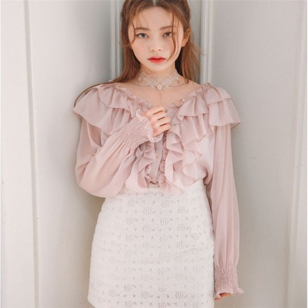 2021 new bluffs chiffon ruffled stay shirts spring mode elegant candy from women female wardrobe yt5049 rojs, White
2021 new bluffs chiffon ruffled stay shirts spring mode elegant candy from women female wardrobe yt5049 rojs, White