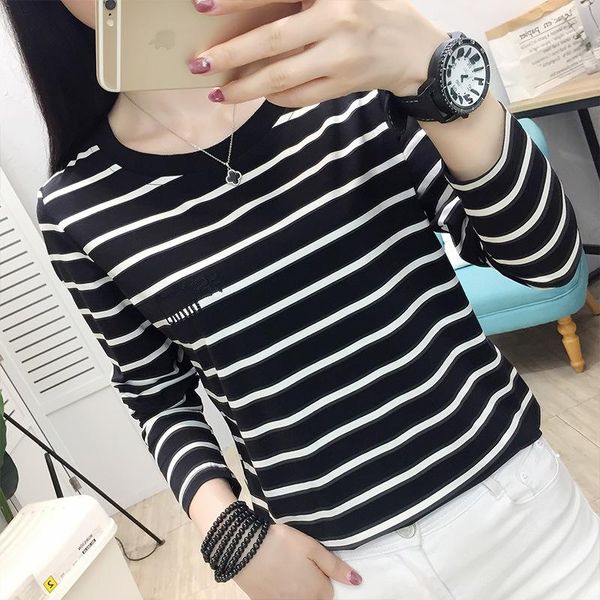 2020 autumn clothing new style pure cotton korean-style versatile base shirt slim fit underwear stripes long-sleeved t-shirt lad, White
2020 autumn clothing new style pure cotton korean-style versatile base shirt slim fit underwear stripes long-sleeved t-shirt lad, White