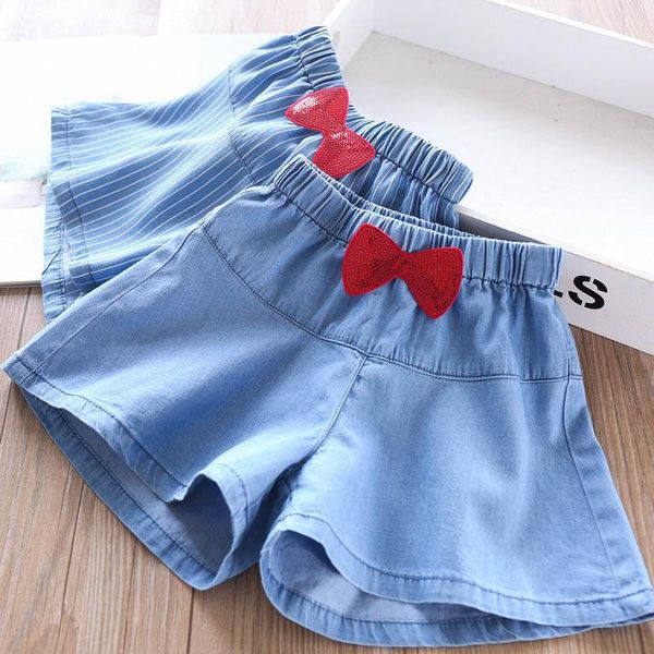 2020 spring and summer girls stripes bow denim shorts childrenswear wholesale, Black
2020 spring and summer girls stripes bow denim shorts childrenswear wholesale, Black