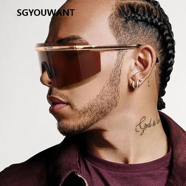 sunglasses sgyouwant 2021 one lens luxury oversized goggle women men fashion shades uv400 vintage glasses, White;black
sunglasses sgyouwant 2021 one lens luxury oversized goggle women men fashion shades uv400 vintage glasses, White;black