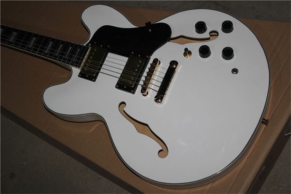 jazz hollow body electric guitar, rosewood fingerboard, double f holes electric guitar
jazz hollow body electric guitar, rosewood fingerboard, double f holes electric guitar