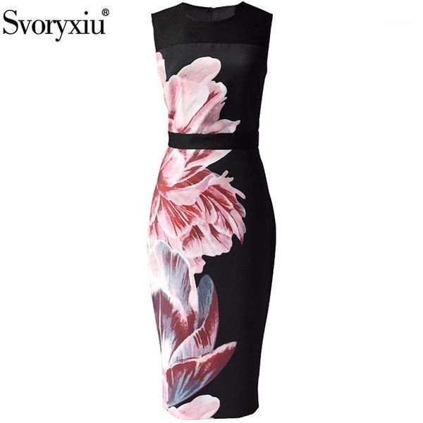 svoryxiu runway summer vintage black sleeveless dresses women's elegant flower print fashion high waist package buttocks dress1, Black;gray
svoryxiu runway summer vintage black sleeveless dresses women's elegant flower print fashion high waist package buttocks dress1, Black;gray