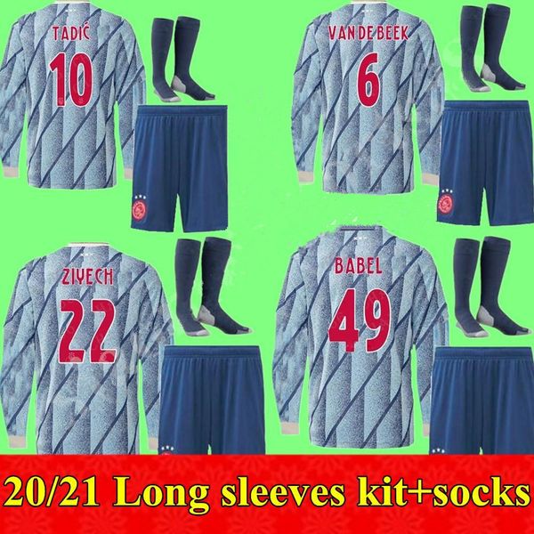 2020 2021 long sleeves kit ajax home soccer jerseys away shirt ajax 20 21 #10 tadic #22 ziyech men football uniforms jersey, Black
2020 2021 long sleeves kit ajax home soccer jerseys away shirt ajax 20 21 #10 tadic #22 ziyech men football uniforms jersey, Black