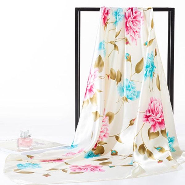 scarves fashion women satin luxury handkerchief ladies thin flower print hijab 90cmx90cm large square silk scarf headscarf n77, Blue;gray
scarves fashion women satin luxury handkerchief ladies thin flower print hijab 90cmx90cm large square silk scarf headscarf n77, Blue;gray