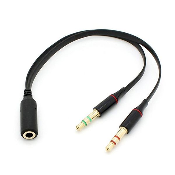 headphone 3.5mm mini jack 1 female to 2 male (headset + mic) y splitter earphone computer audio cable
headphone 3.5mm mini jack 1 female to 2 male (headset + mic) y splitter earphone computer audio cable