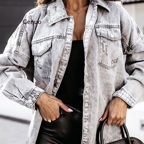 women's jackets tassel hole vintage moto biker denim women's coat turn-down collar slim solid pockets single breasted for female w, Black;brown
women's jackets tassel hole vintage moto biker denim women's coat turn-down collar slim solid pockets single breasted for female w, Black;brown