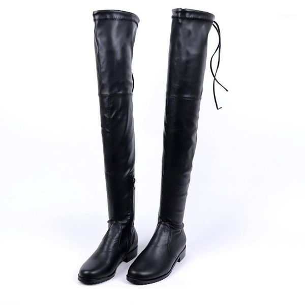 leshion of chanmeb round toe flat stretch crotch high boots women celebrity dress shoes woman pu suede leather overtheknee boots1, Black
leshion of chanmeb round toe flat stretch crotch high boots women celebrity dress shoes woman pu suede leather overtheknee boots1, Black