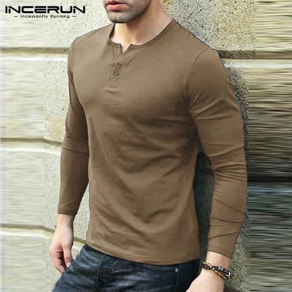 fitness solid color v neck t-shirt incerun men leisure long sleeve t shirts causal basic autumn tee breathable blouse s-5xl1, White;black 
fitness solid color v neck t-shirt incerun men leisure long sleeve t shirts causal basic autumn tee breathable blouse s-5xl1, White;black
