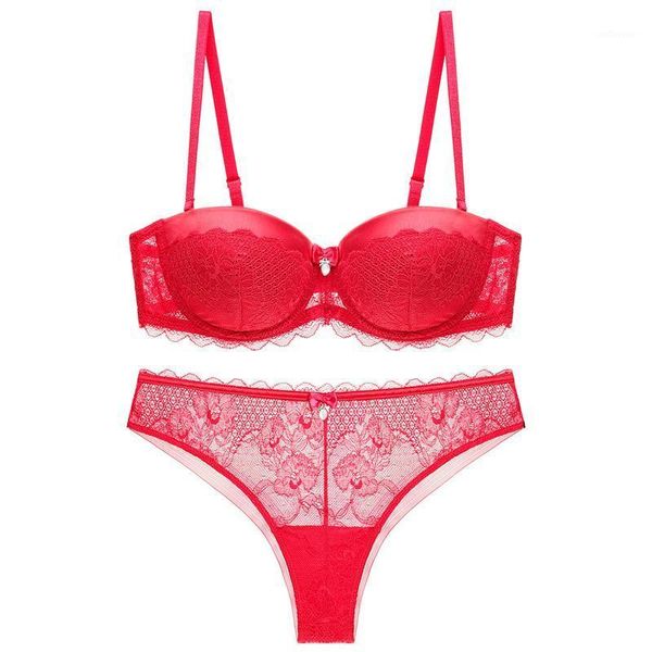 bra set women push up brassiere demi cup underwire bow decoration convertible straps thong lingerie women for bride1, Red;black
bra set women push up brassiere demi cup underwire bow decoration convertible straps thong lingerie women for bride1, Red;black