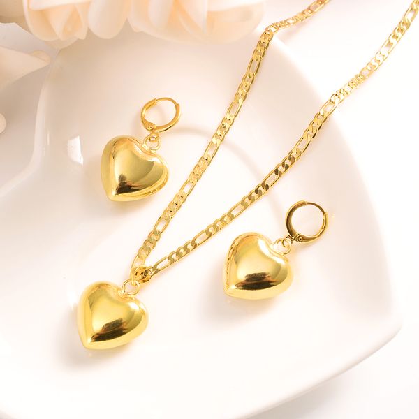 ltalian figaro link chain necklace earring pendant set women gift dubai love heart crown jewelry sets bridal party charms, Silver
ltalian figaro link chain necklace earring pendant set women gift dubai love heart crown jewelry sets bridal party charms, Silver