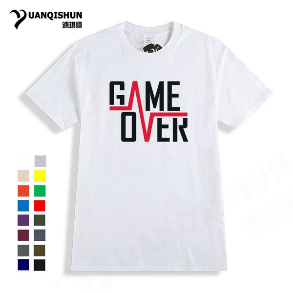 спорт 2018 new fashion design game over письмо печати tshirt fun сердечного ритма линии мужчины tshirt верхнего качества 16 цветов хлопка с
спорт 2018 new fashion design game over письмо печати tshirt fun сердечного ритма линии мужчины tshirt верхнего качества 16 цветов хлопка с