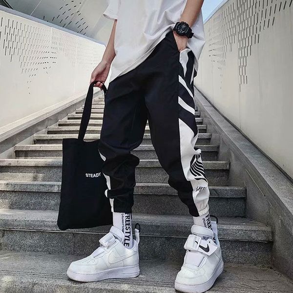 streetwear hip hop joggers брюки мужчины свободные гарм брюки лодыжки длина брюки спортивные повседневные стригательные усверлители белая те, Black
streetwear hip hop joggers брюки мужчины свободные гарм брюки лодыжки длина брюки спортивные повседневные стригательные усверлители белая те, Black
