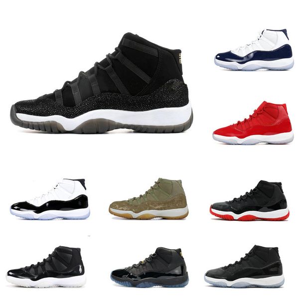 with box 11 xi mens basketball shoes for sale concord bred olive lux platinum tint space jam unc 2019 xi sport sneakers 36-47
with box 11 xi mens basketball shoes for sale concord bred olive lux platinum tint space jam unc 2019 xi sport sneakers 36-47