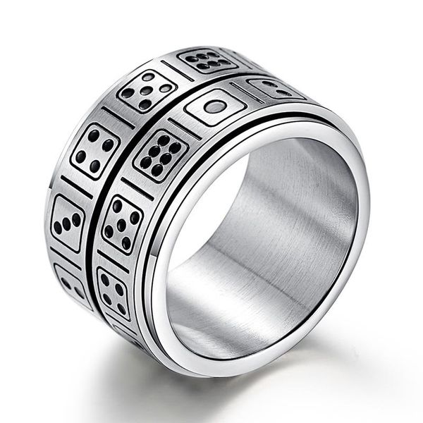 cluster rings double layer dice spinner party ring silver color game stainless steel for men women creative entertainment finger jewelry, Golden;silver
cluster rings double layer dice spinner party ring silver color game stainless steel for men women creative entertainment finger jewelry, Golden;silver