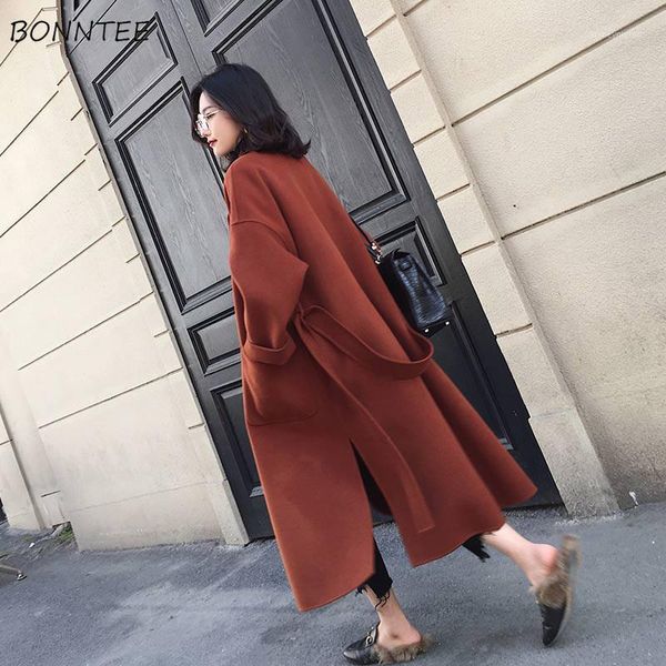 women's wool & blends women ulzzang solid elegant ladies autumn winter korean style thick all-match womens clothing chic loose1, Black
women's wool & blends women ulzzang solid elegant ladies autumn winter korean style thick all-match womens clothing chic loose1, Black